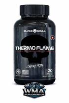Termogênico thermoflame 120 tabletes black skull