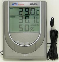 Termohigrômetro c/ Sensor Externo HT-208 - Registro Min/Máx