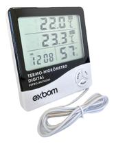 Termohigrômetro Com Sensor Externo E Certificado Calibração - Exbom