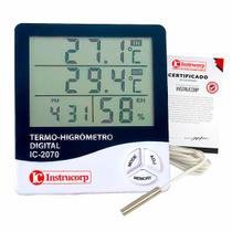 TermoHigrômetro Digital com Certificado de Calibração IC-2070