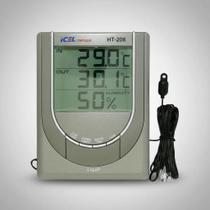 Termohigrômetro digital com certificado de calibração