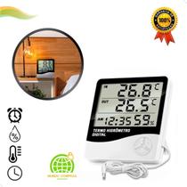 Termohigrometro Digital, Humidade, Maxima Minima Cabo
