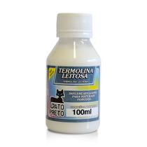 Termolina Leitosa 100ml Incolor Artesanato - Gato Preto