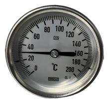 Termômetro 0/200 Graus Haste 80cm Rosca 1/2 Inox 304