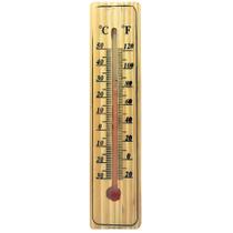 Termômetro Ambiente Em Madeira 20cm