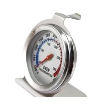 Termômetro Analógico Inox Forno 300 graus Interno C/ Base