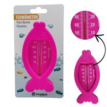 Termometro analogico kids para banho na banheira - mede temperatura de 5 a 50c - peixinho - incoterm