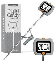 Termômetro Candy Craft911 Digital com clipe para panelas e LCD cinza Termômetro Candy Craft911 Digital com clipe para panelas e LCD cinza