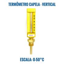 Termômetro Capela 0-50c Vertical Caixa Em Alumínio - LRPROD