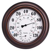 Termômetro CHIVENIDO Indoor Outdoor de aço de 8 polegadas de diâmetro