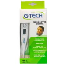 termômetro clínico digital g-tech com lcd de fácil visualização para adultos bebês crianças 1 unid termômetro clínico digital g-tech com lcd de fácil visualização para adultos bebês crianças 1 unid
