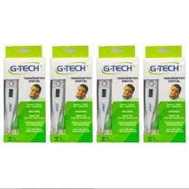 Termômetro Clínico Digital G-Tech Com Lcd L Kit 4Un Branco Termômetro Clínico Digital G-Tech Com Lcd L Kit 4Un Branco