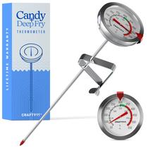 Termômetro Craft911 Candy Deep Fry, sonda de 20 cm, aço inoxidável