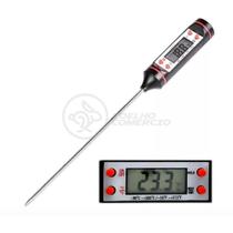 Termômetro Culinário Cozinha Digital com Espeto Alimentos e Líquidos Mede -50ºC a +300ºC Presente Dia dos Namorados