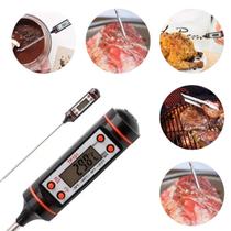 Termômetro Culinário Digital Espeto Multiuso de Medição de Temperatura do Alimento Cozinha