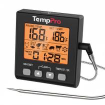 Termômetro de Carne Digital TempPro TP16SW com Temporizador e Luz de Fundo Termômetro de Carne Digital TempPro TP16SW com Temporizador e Luz de Fundo