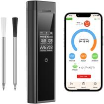 Termômetro de Carne Sem Fio LPSUK com 2 Sondas Bluetooth Termômetro de Carne Sem Fio LPSUK com 2 Sondas Bluetooth