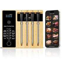 Termômetro de carne sem fio NIGOGOR 4 Probes Bluetooth 5.2 Termômetro de carne sem fio NIGOGOR 4 Probes Bluetooth 5.2