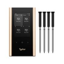 Termômetro de carne sem fio Typhur SYNC Gold com 4 sondas Termômetro de carne sem fio Typhur SYNC Gold com 4 sondas