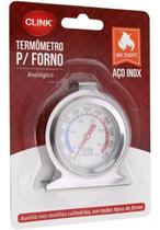 Termômetro de Forno/Churrasqueira Aço Inox Analógico 300C