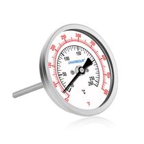 Termômetro de óleo com mostrador UHARBOUR 3 para fritar aço inoxidável 50-260 C