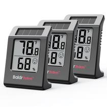 Termômetro de umidade BaldrTherm com energia solar kit com 3 unidades Termômetro de umidade BaldrTherm com energia solar kit com 3 unidades