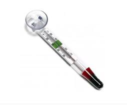 Termômetro de Vidro SKR com ventosa Para Aquario