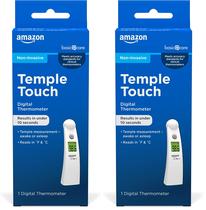 Termômetro digital Amazon Basic Care Temple Touch, pacote com 2 Termômetro digital Amazon Basic Care Temple Touch, pacote com 2