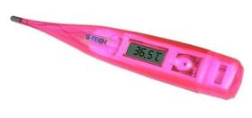 Termômetro Digital Axilar Clínico Rosa c/ Alarme de Febre