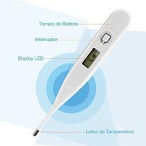Termômetro Digital Clínico Com Beep Febre Adulto Infantil Criança Segurança