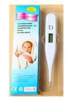 Termômetro Digital Clinico Febre Com Beep Adulto Infantil Branco