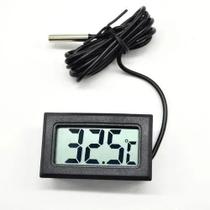 Termômetro Digital Com Sonda Para Freezer, Geladeira, Chocadeira, Estufa, Incubadora Cabo 1 Metro C
