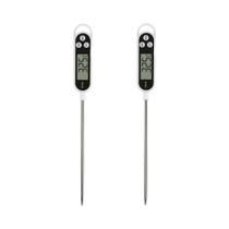 Termômetro Digital De Cozinha Em Aço Inoxidável Para Cozinhar, Churrasco, Fogão, Água, Leite, Óleo,