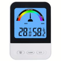 Termômetro digital doméstico com indicador de nível de conforto Termômetro digital doméstico com indicador de nível de conforto