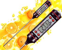 Termômetro Digital Espeto Culinário Medidor de Temperatura com Certificado De Calibração Cozinhas Restaurantes Buffet - nicerpro