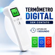 Termômetro Digital Infravermelho Sem Contato Testa Corpo Bebê Adulto Leitura Instantânea Termômetro Digital Infravermelho Sem Contato Testa Corpo Bebê Adulto Leitura Instantânea