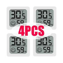 Termômetro Digital Interno E Externo Higrômetro Monitor LCD Para Quarto De Bebê Conjunto De 1 3 4