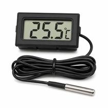 Termômetro Digital LCD Com Sonda 1 Metro Freezer Aquário Adega Chocadeira Termômetro Digital LCD Com Sonda 1 Metro Freezer Aquário Adega Chocadeira
