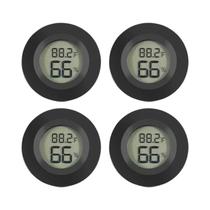 Termômetro Digital LCD Interno Higrômetro 4PCS Sensor Eletrônico De Temperatura E Umidade Estação
