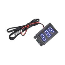 Termômetro Digital LED Miniatura Para Monitoramento De Temperatura Automotiva -50 a 120 graus C Com