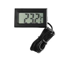 TERMÔMETRO DIGITAL MINI LCD COM SONDA 1M -50º+110º PRETO