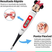 Termômetro Digital Minnie Disney Junior Branco HC079 - Multilaser