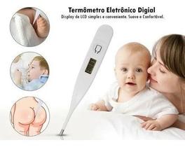 Termômetro Digital Sensor Alta Resolução Medida Temperatura Corporal Precisa Rápida Direta