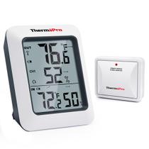 Termômetro digital ThermoPro TP60, higrômetro interno e externo