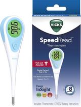 Termômetro Digital Vicks SpeedRead 8s Leitura Rápida, Cores Indicadoras de Febre, Oral Axilar e Retal, Resistente à Água, Adultos e Bebês Termômetro Digital Vicks SpeedRead 8s Leitura Rápida, Cores Indicadoras de Febre, Oral Axilar e Retal, Resistente à Água, Adultos e Bebês