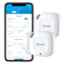 Termômetro e Higrômetro Govee Bluetooth Wireless - Pacote com 2 Termômetro e Higrômetro Govee Bluetooth Wireless - Pacote com 2