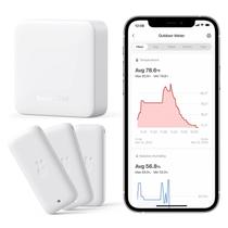 Termômetro e higrômetro SwitchBot, pacote com 3, WiFi IP65, ao ar livre