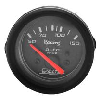 Termômetro Elétrico Óleo 50-150C 12V 52mm Preto Racing