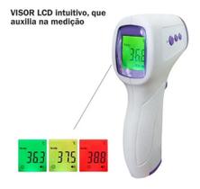 Termômetro Febre Bebê Adulto Infravermelho Digital Laser Lcd Alta Precisão