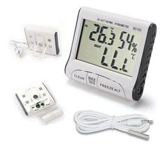 Termometro Freezer Higrômetro Relógio Umidade Ar Termometro Freezer Higrômetro Relógio Umidade Ar